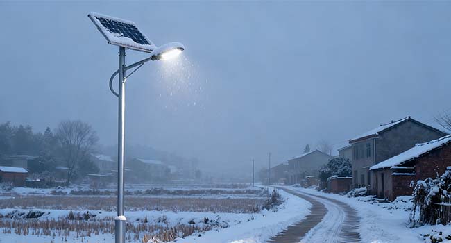 Rural solar street lights